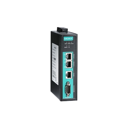 Moxa 1Port Modbus/Ethernet/Ip-To-Profinet Gateway, -40 To 75 DegreeC Operating MGate 5103-T